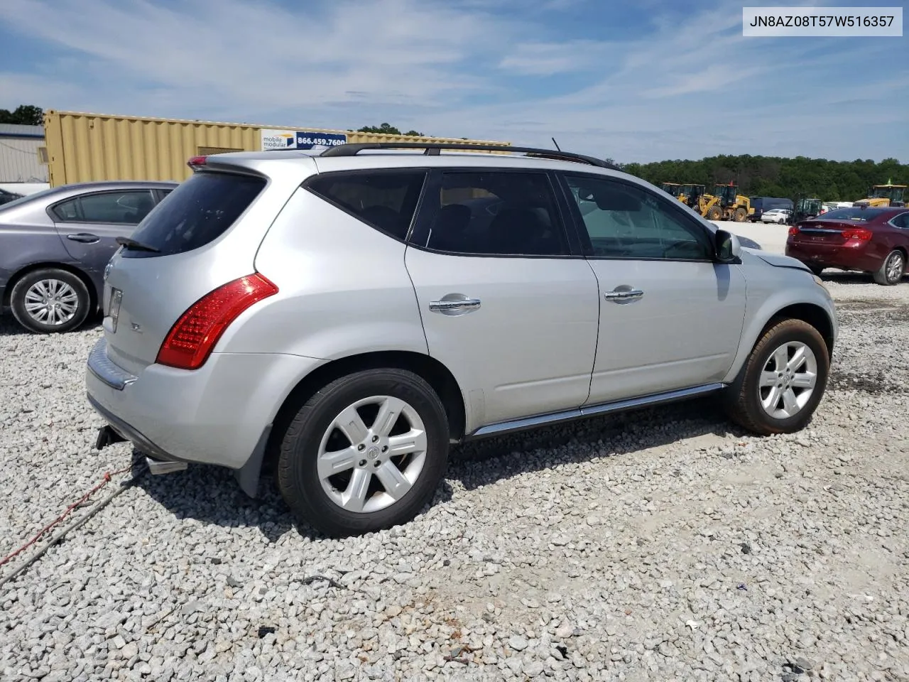 JN8AZ08T57W516357 2007 Nissan Murano Sl