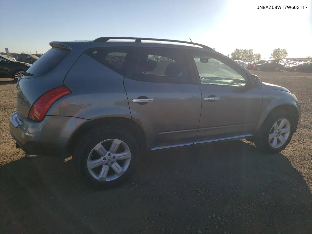 2007 Nissan Murano Sl VIN: JN8AZ08W17W603117 Lot: 70170304