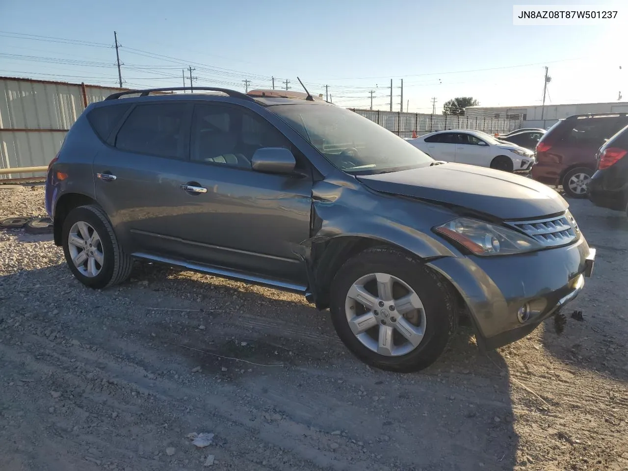 JN8AZ08T87W501237 2007 Nissan Murano Sl