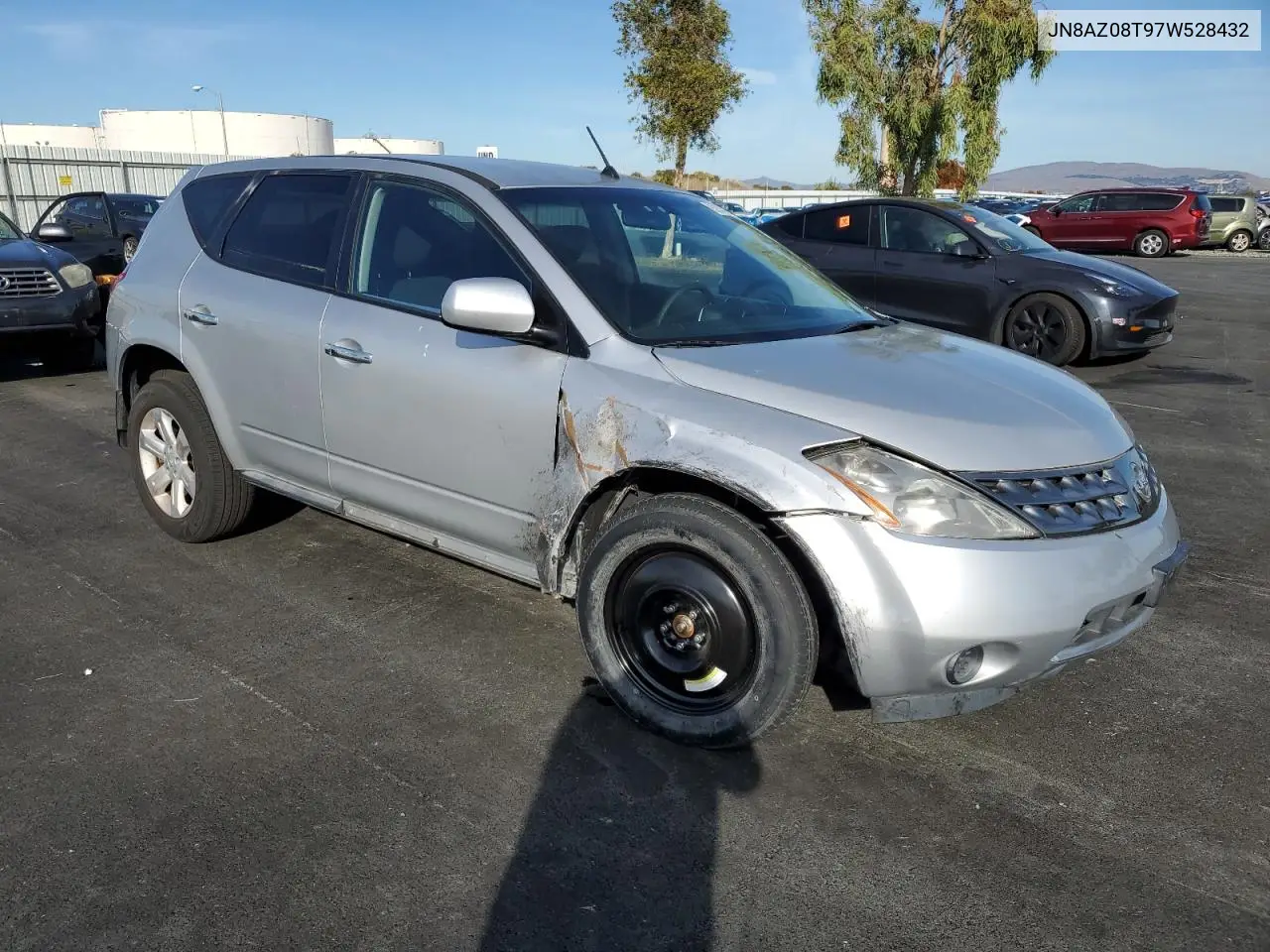 JN8AZ08T97W528432 2007 Nissan Murano Sl