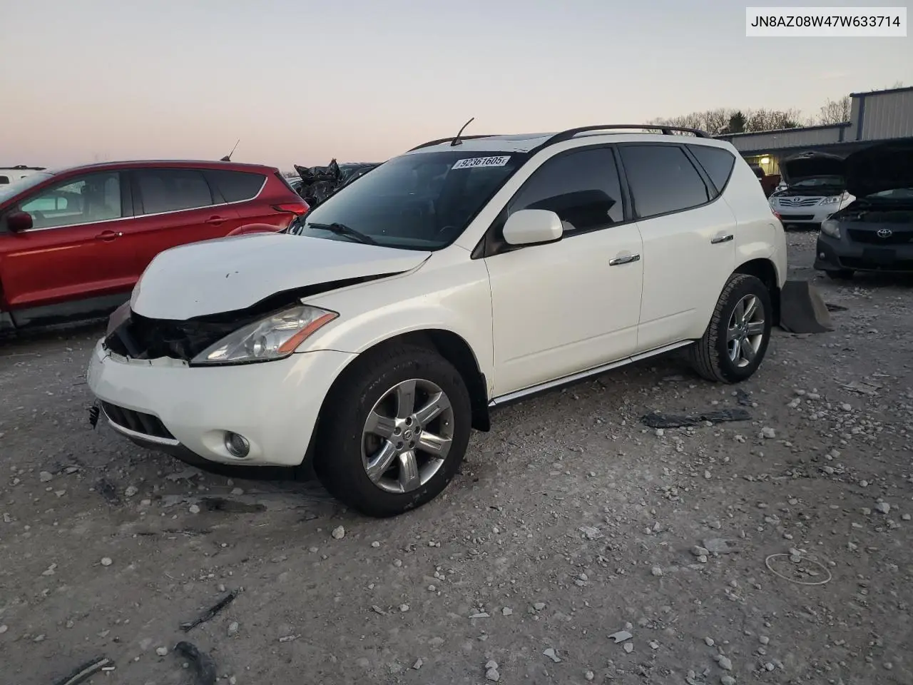 JN8AZ08W47W633714 2007 Nissan Murano Sl