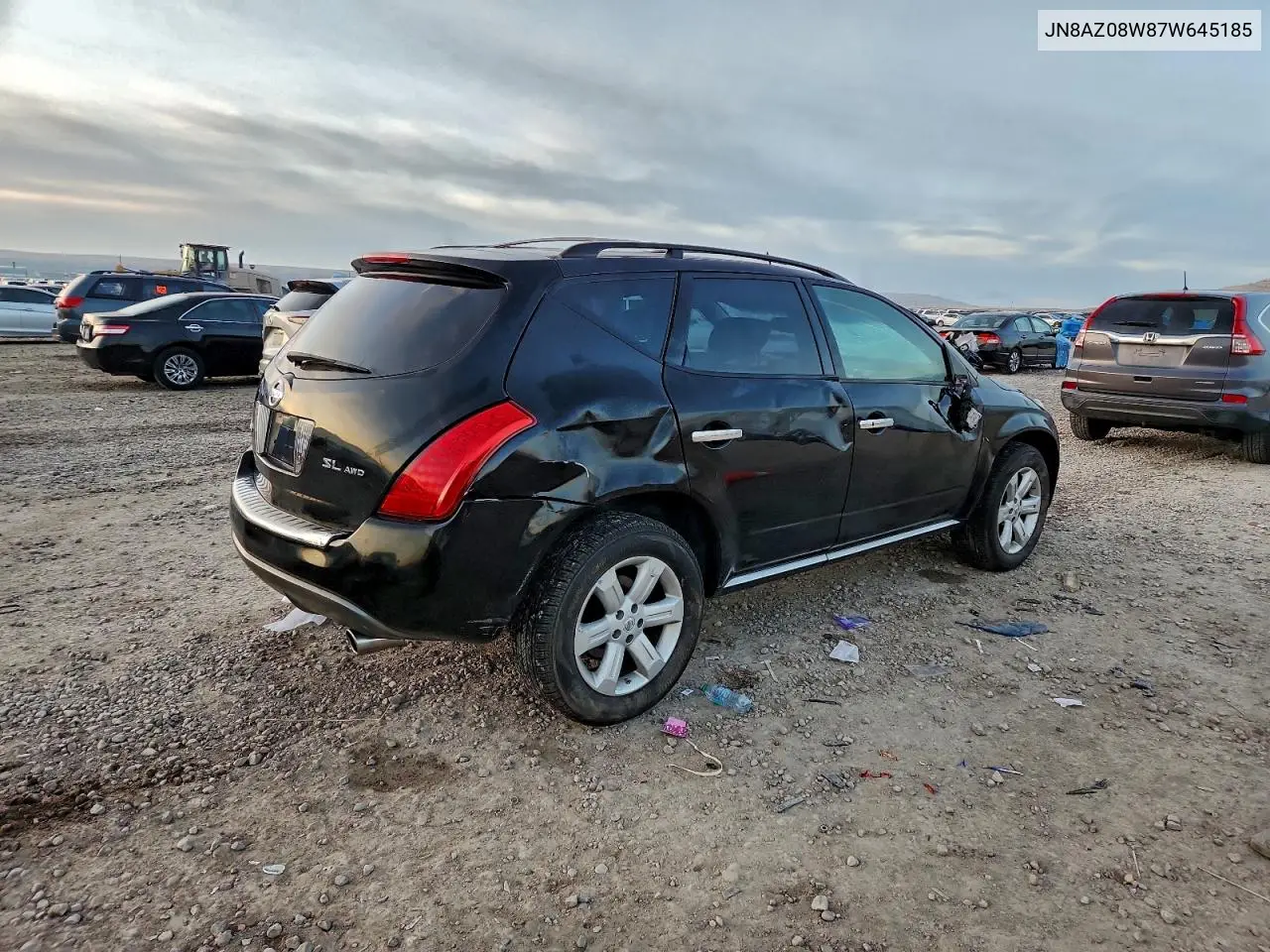 JN8AZ08W87W645185 2007 Nissan Murano Sl