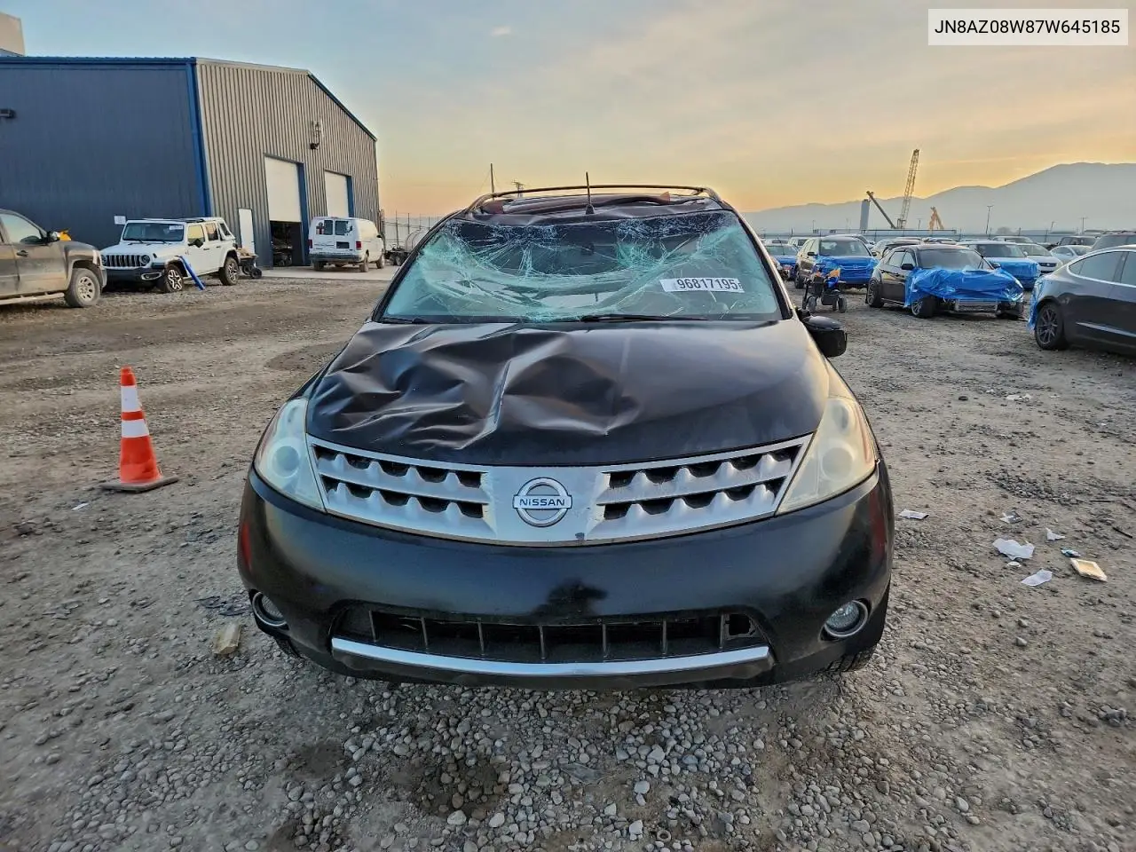 JN8AZ08W87W645185 2007 Nissan Murano Sl