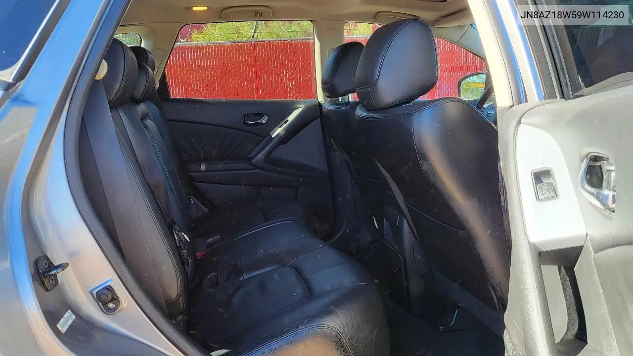 2009 Nissan Murano S VIN: JN8AZ18W59W114230 Lot: 41663866