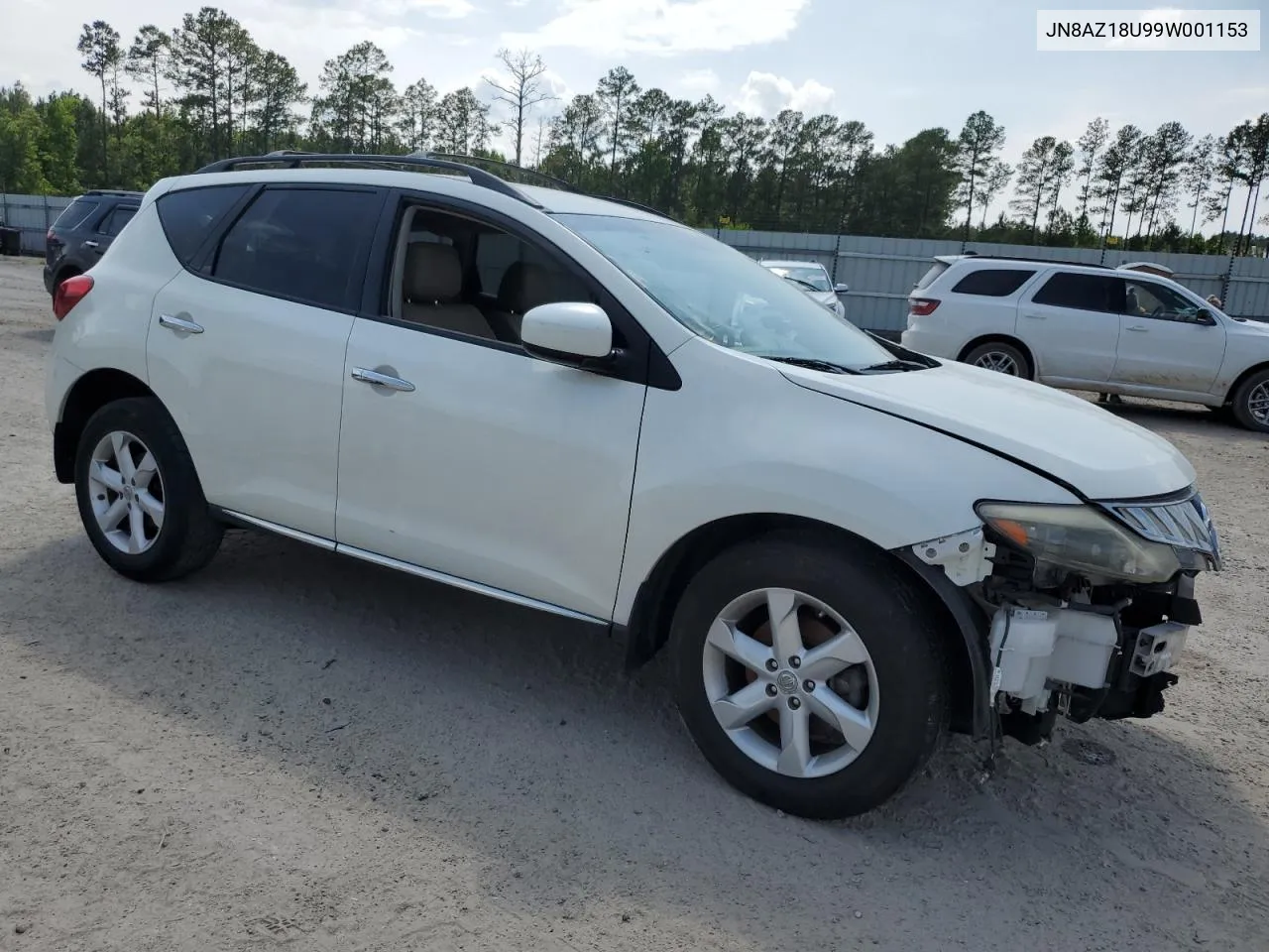 2009 Nissan Murano S VIN: JN8AZ18U99W001153 Lot: 54687814