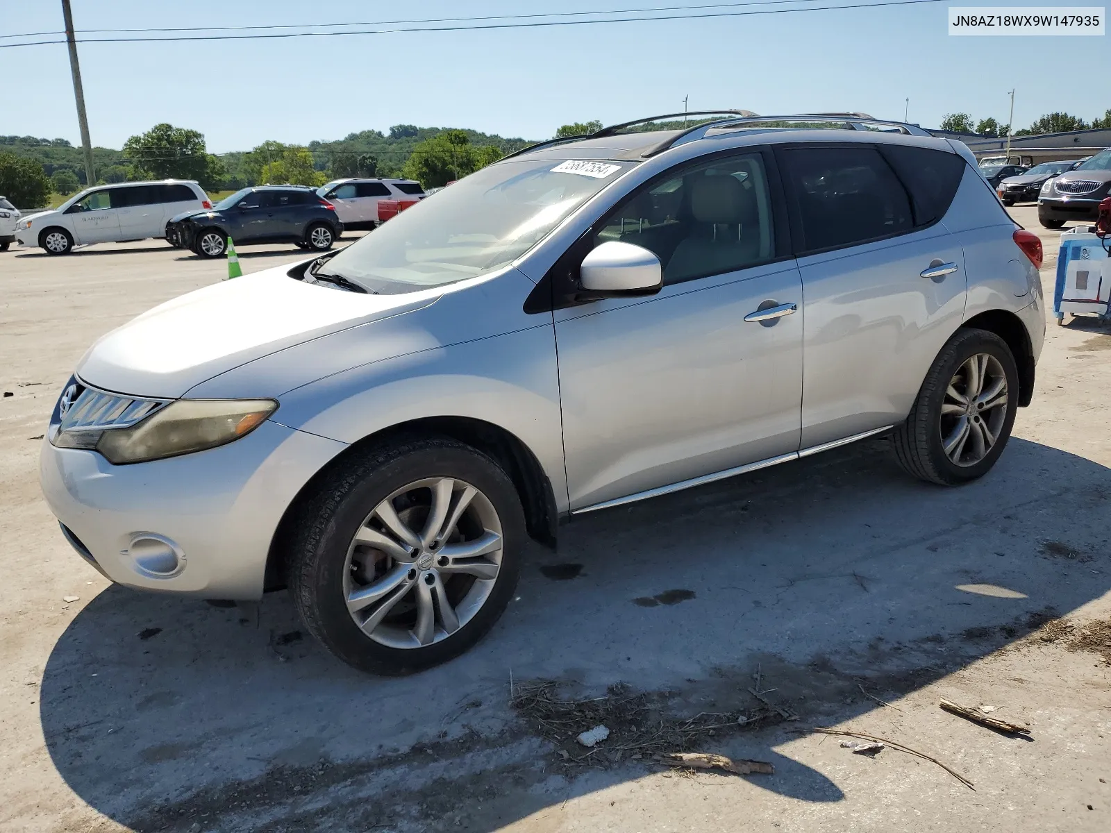 2009 Nissan Murano S VIN: JN8AZ18WX9W147935 Lot: 55687554