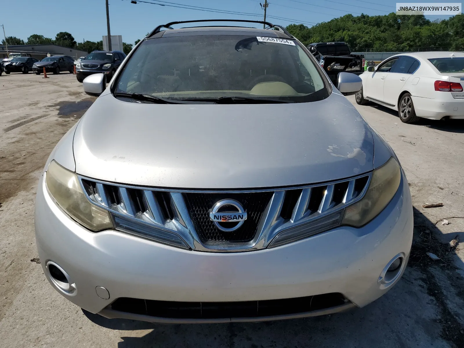 2009 Nissan Murano S VIN: JN8AZ18WX9W147935 Lot: 55687554