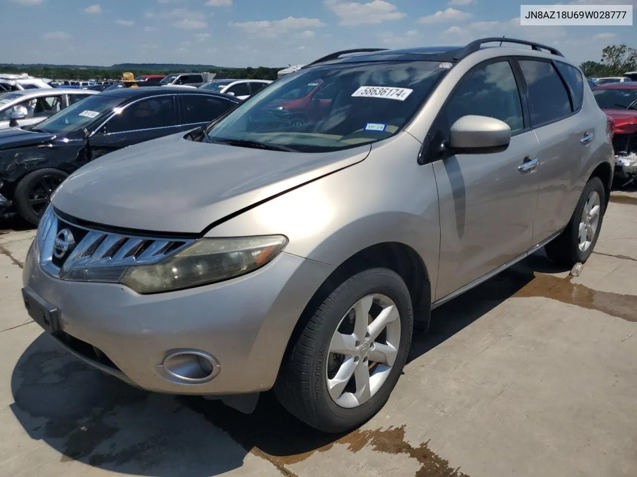 2009 Nissan Murano S VIN: JN8AZ18U69W028777 Lot: 58636174