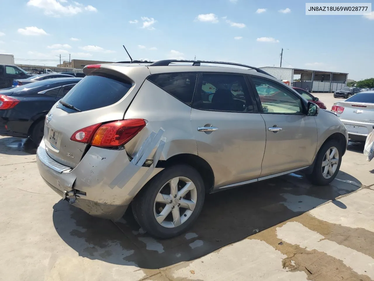 2009 Nissan Murano S VIN: JN8AZ18U69W028777 Lot: 58636174