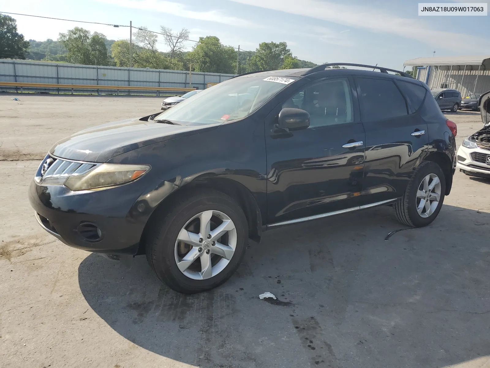 2009 Nissan Murano S VIN: JN8AZ18U09W017063 Lot: 60857174