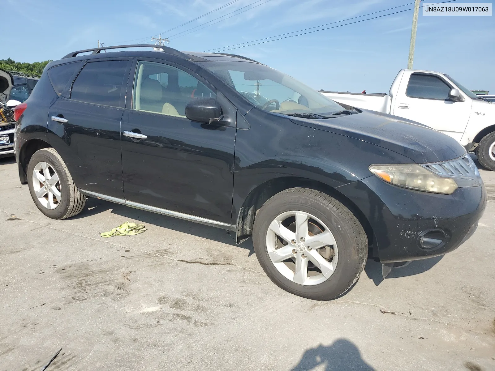 2009 Nissan Murano S VIN: JN8AZ18U09W017063 Lot: 60857174