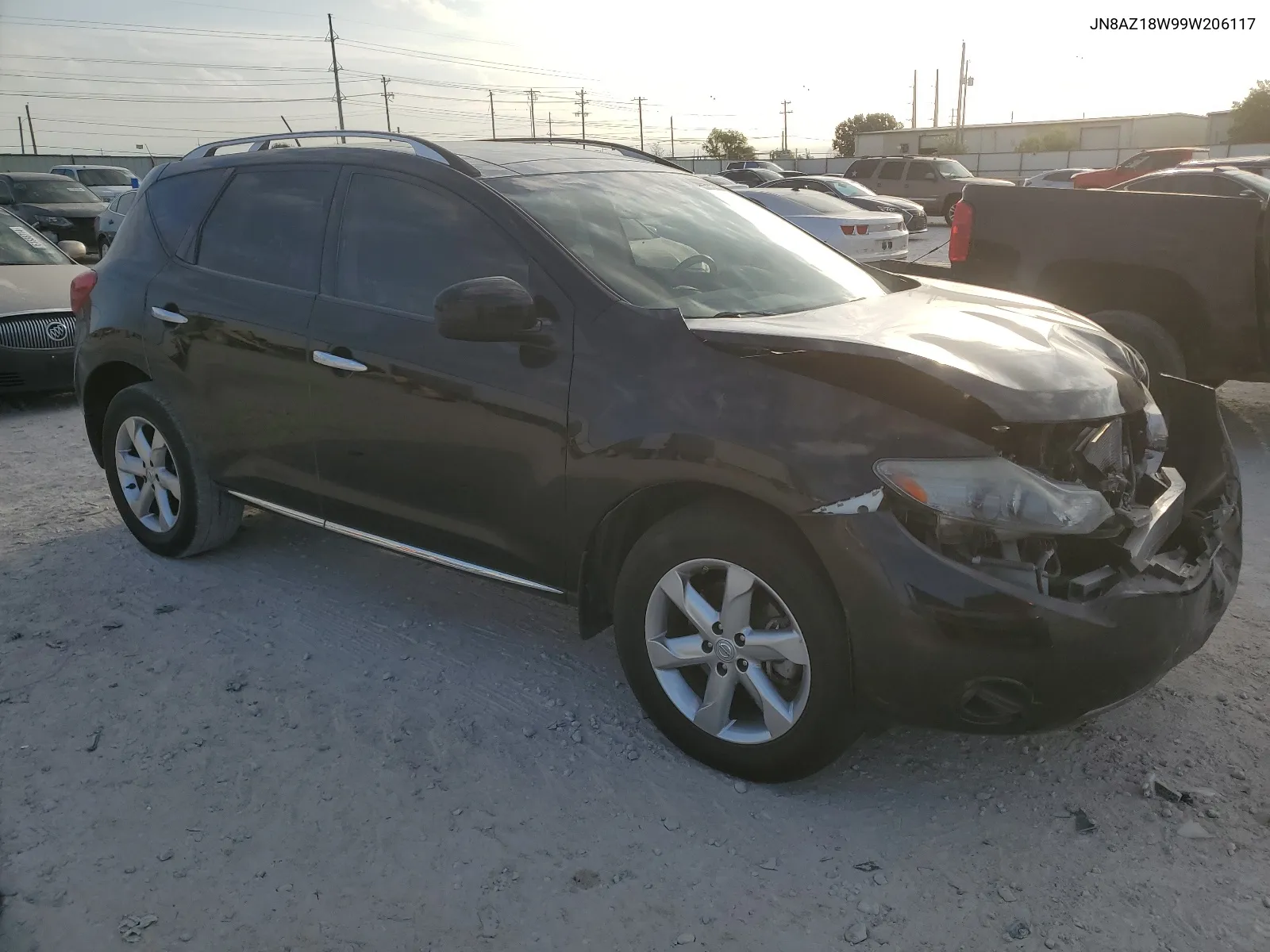 2009 Nissan Murano S VIN: JN8AZ18W99W206117 Lot: 61640964