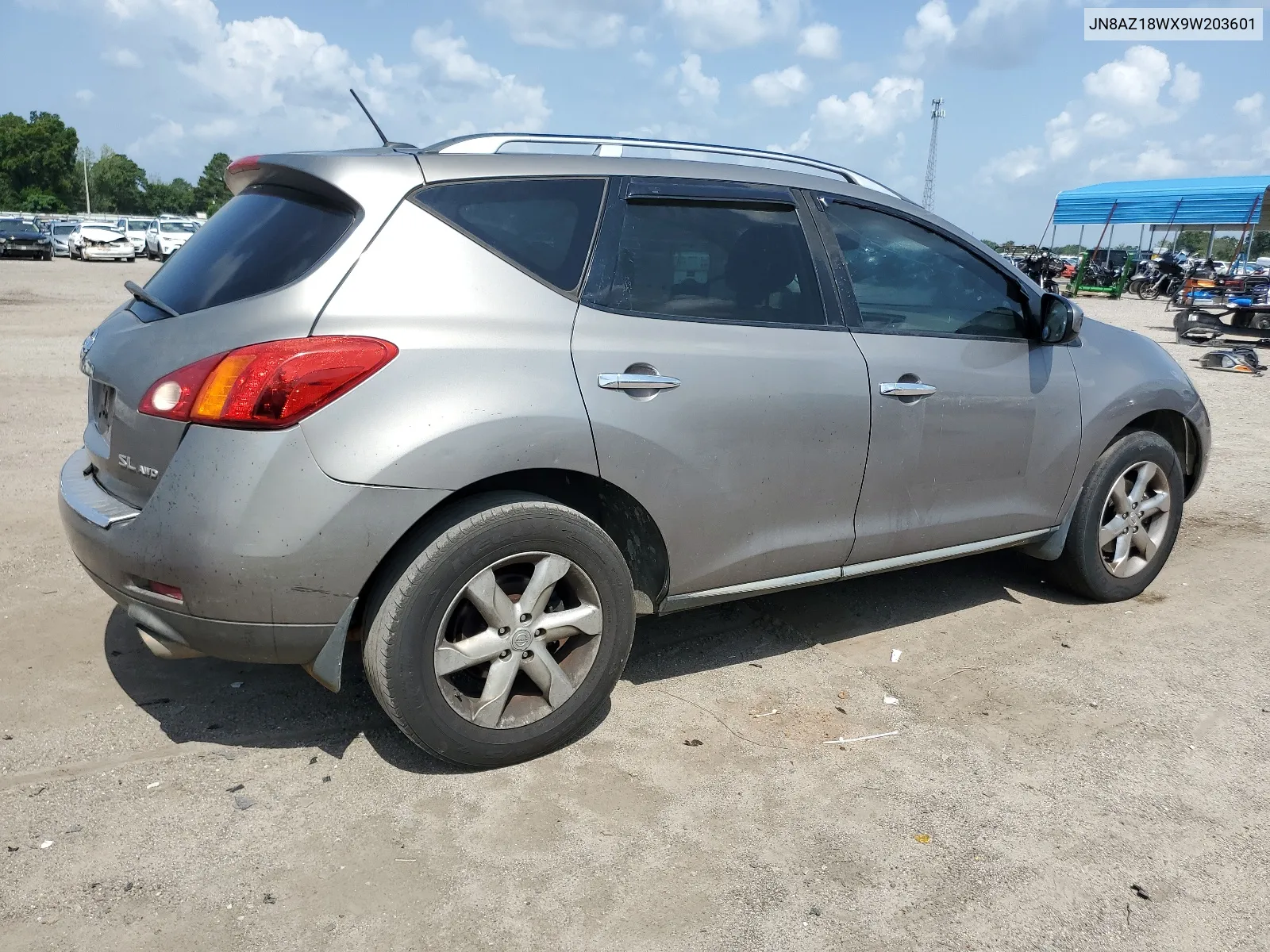 2009 Nissan Murano S VIN: JN8AZ18WX9W203601 Lot: 63703804