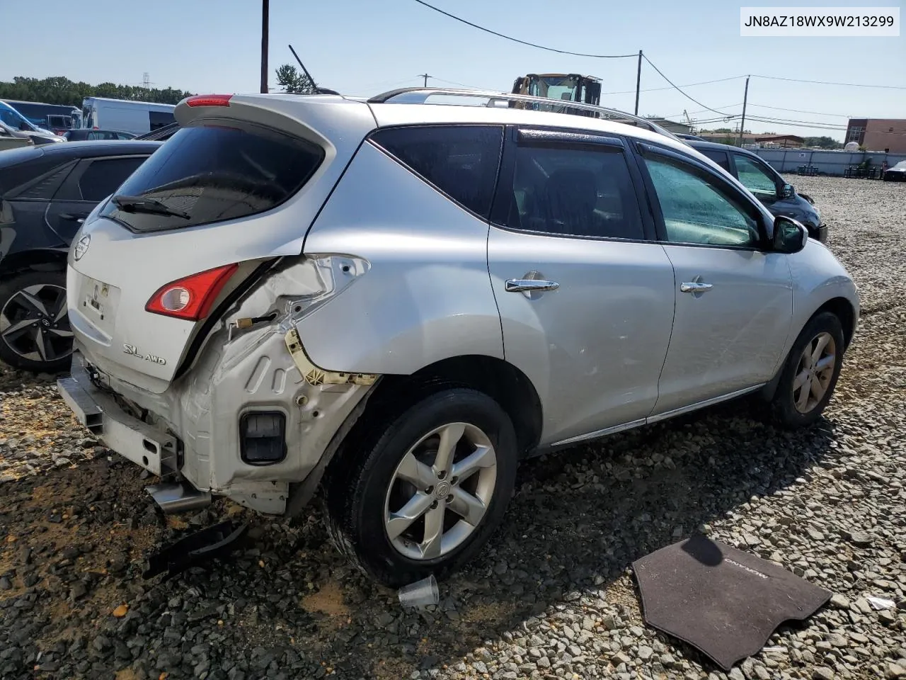 2009 Nissan Murano S VIN: JN8AZ18WX9W213299 Lot: 65462014