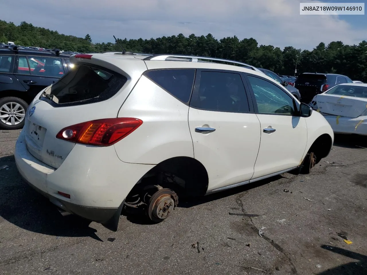 2009 Nissan Murano S VIN: JN8AZ18W09W146910 Lot: 65998224