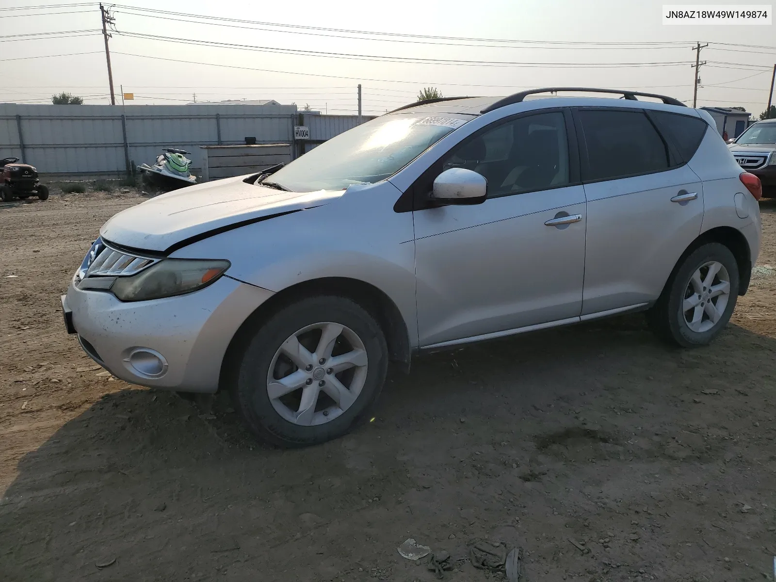 2009 Nissan Murano S VIN: JN8AZ18W49W149874 Lot: 66997814