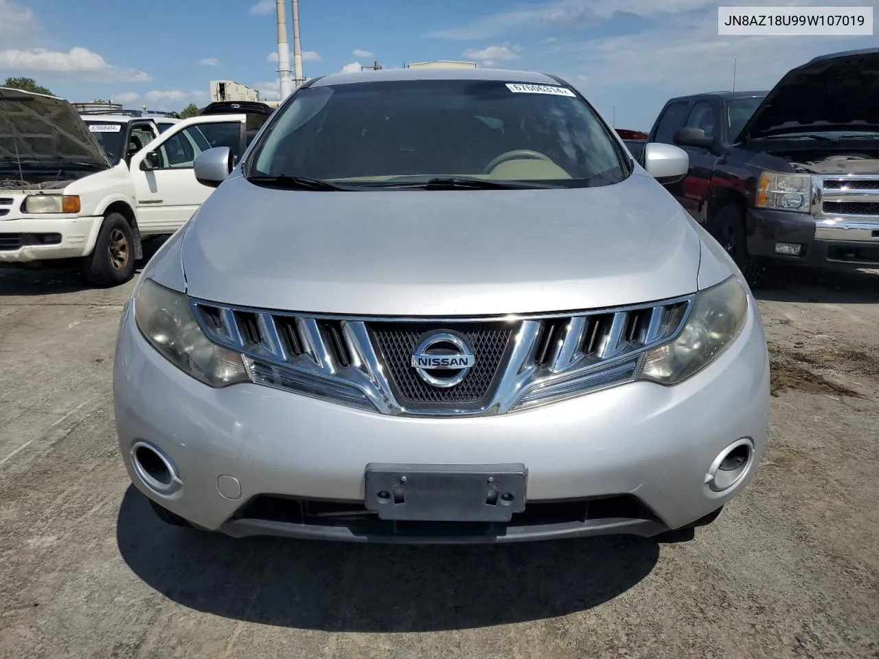 JN8AZ18U99W107019 2009 Nissan Murano S