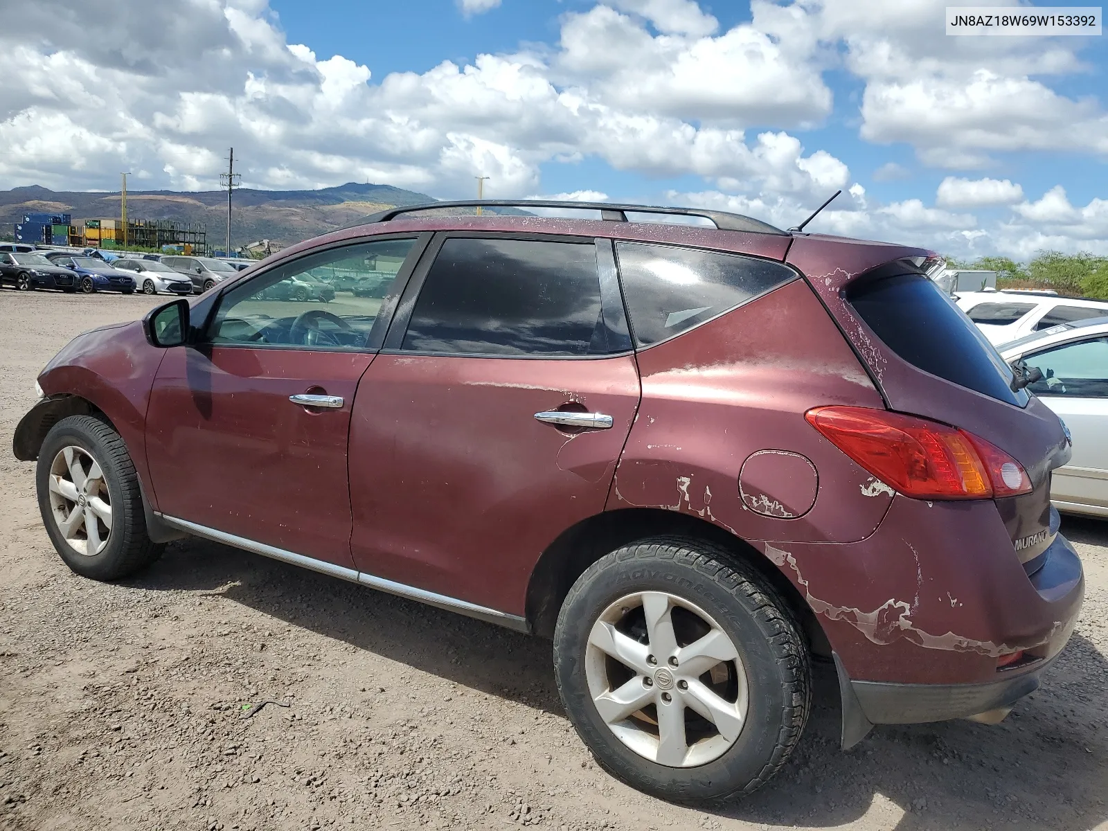 2009 Nissan Murano S VIN: JN8AZ18W69W153392 Lot: 67766504