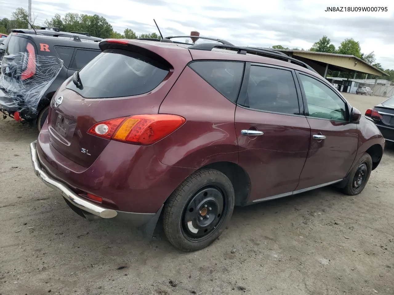 2009 Nissan Murano S VIN: JN8AZ18U09W000795 Lot: 68977574