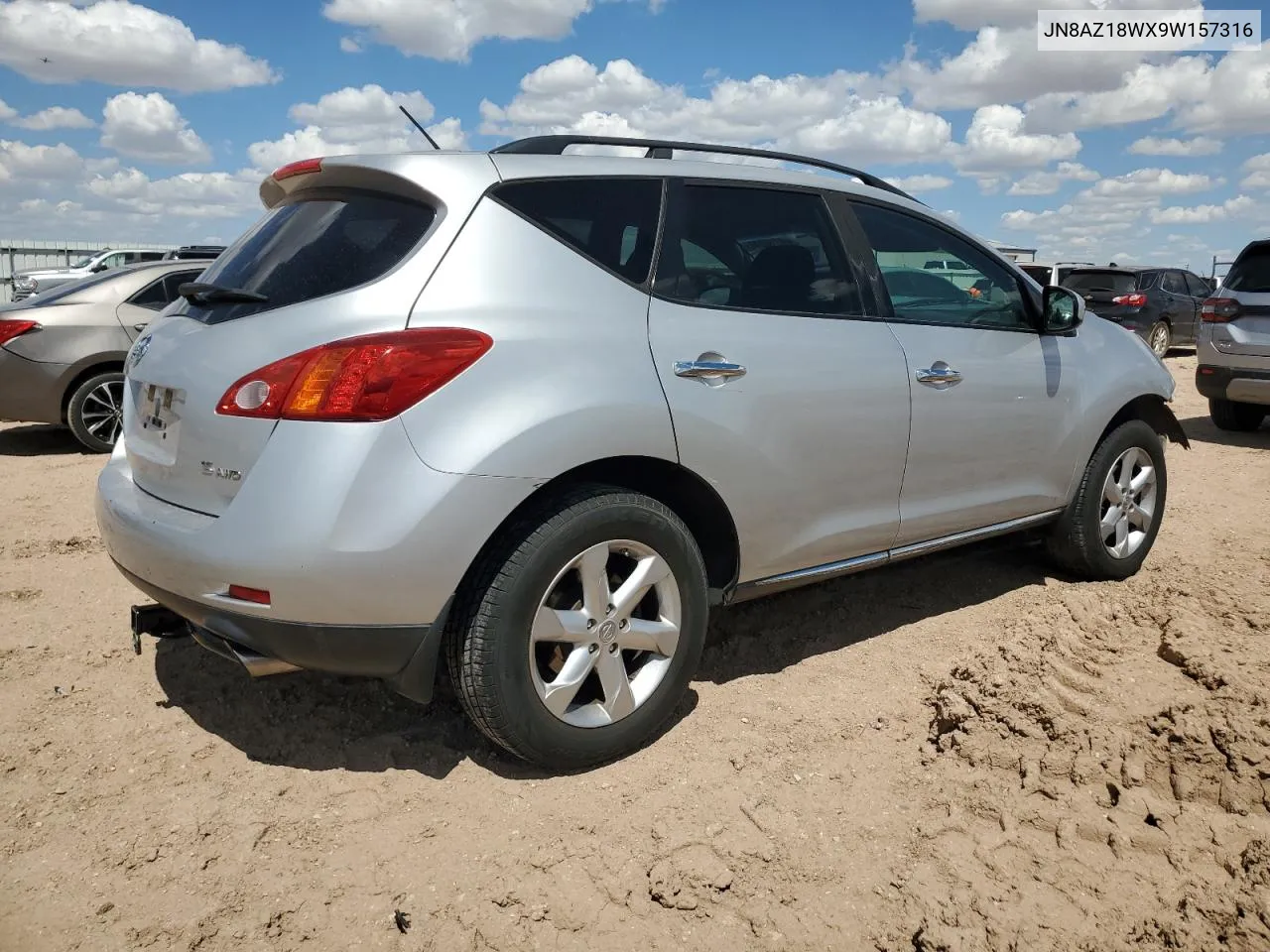 2009 Nissan Murano S VIN: JN8AZ18WX9W157316 Lot: 69310044