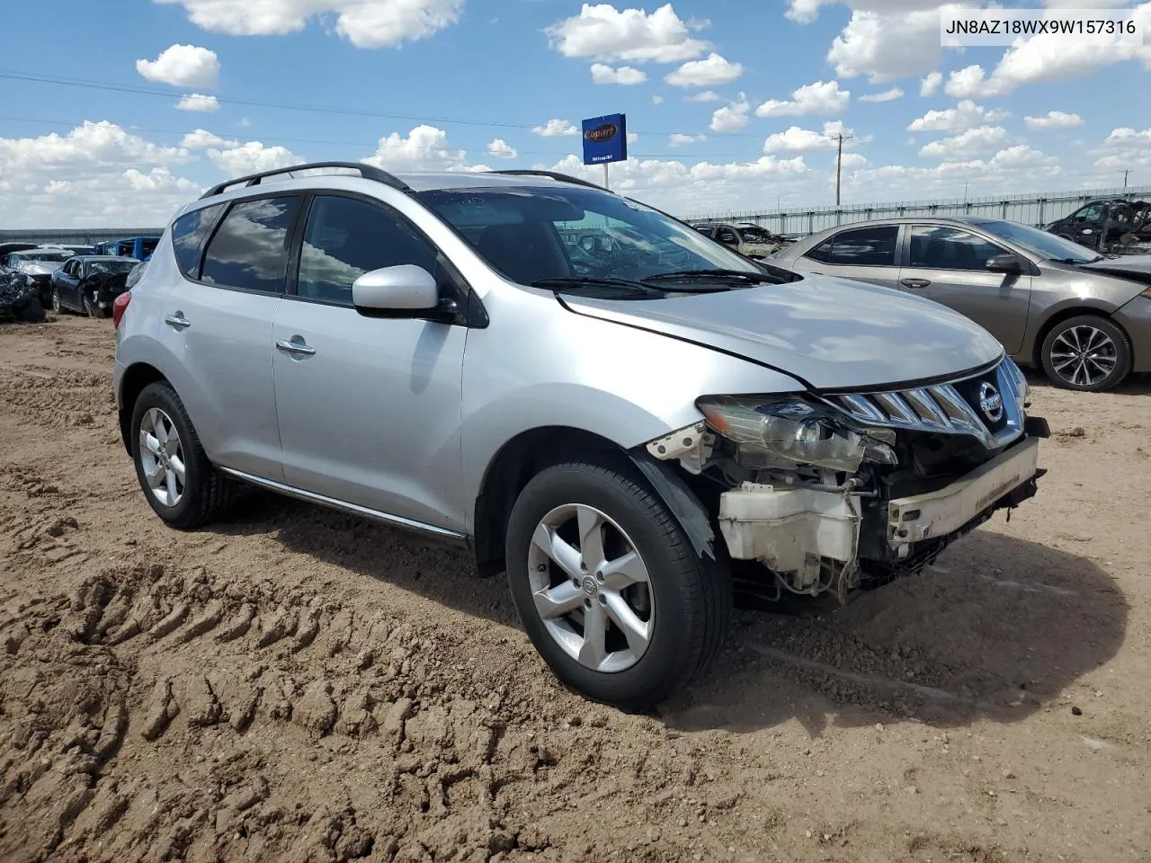 2009 Nissan Murano S VIN: JN8AZ18WX9W157316 Lot: 69310044