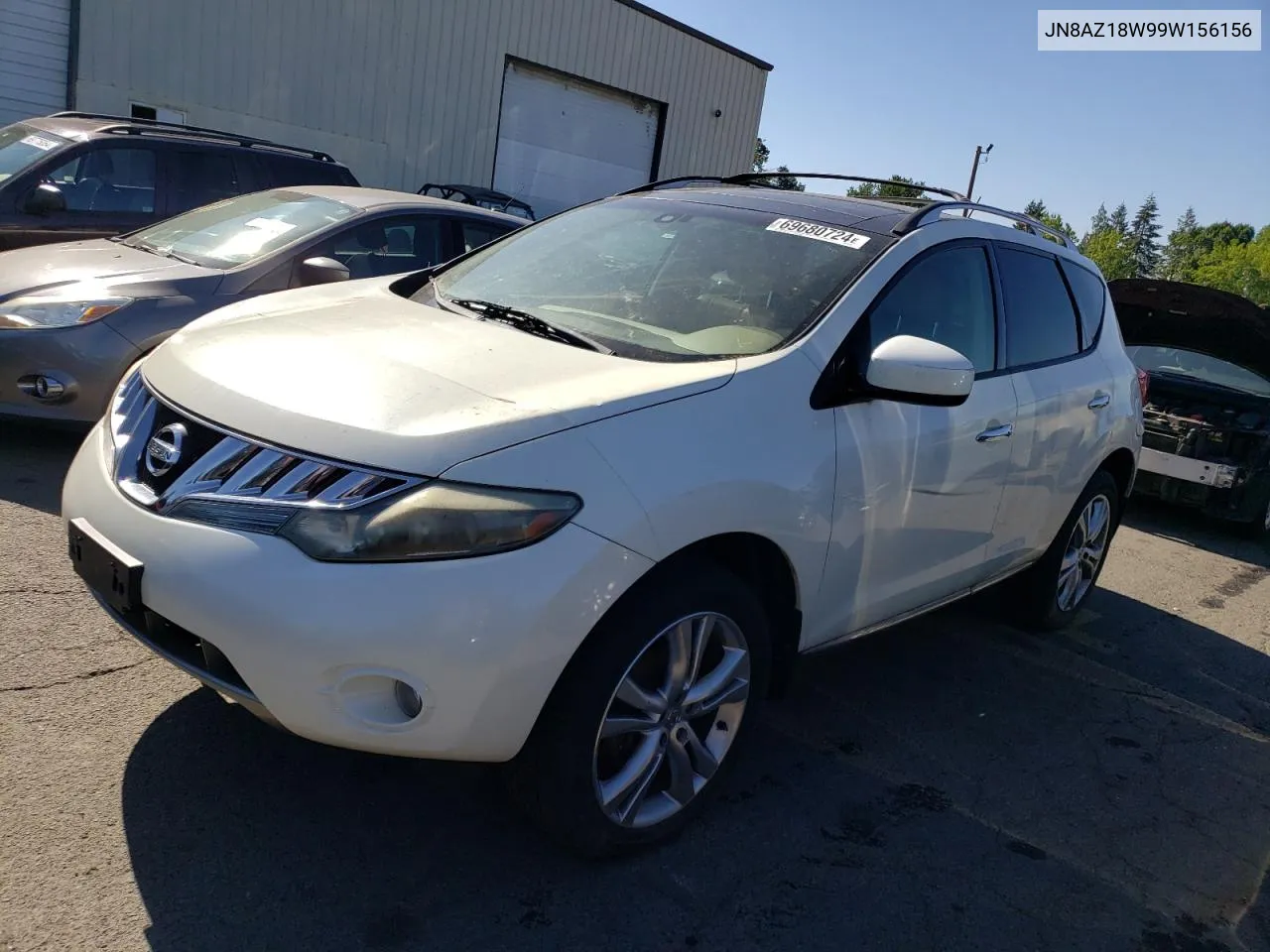 2009 Nissan Murano S VIN: JN8AZ18W99W156156 Lot: 69680724