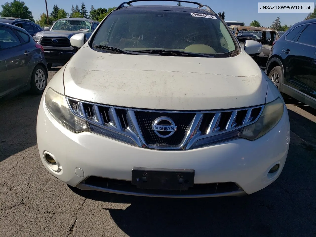 2009 Nissan Murano S VIN: JN8AZ18W99W156156 Lot: 69680724