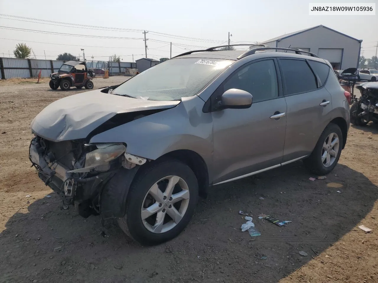 2009 Nissan Murano S VIN: JN8AZ18W09W105936 Lot: 70516784