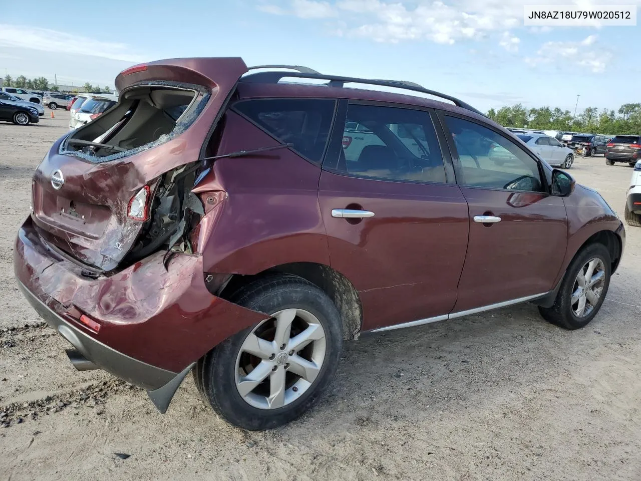 2009 Nissan Murano S VIN: JN8AZ18U79W020512 Lot: 70615924