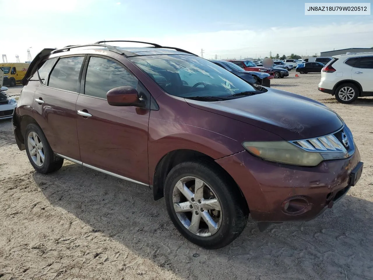 2009 Nissan Murano S VIN: JN8AZ18U79W020512 Lot: 70615924