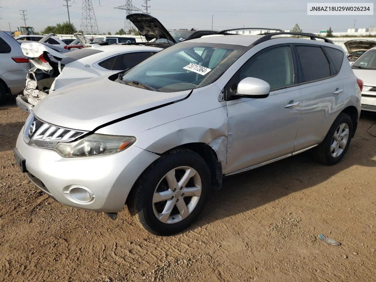 JN8AZ18U29W026234 2009 Nissan Murano S