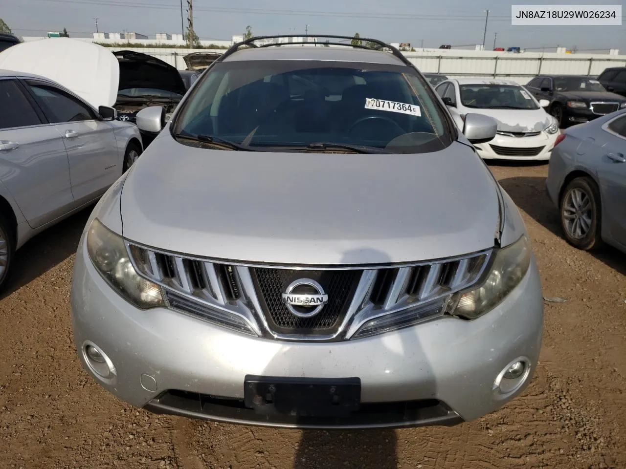 2009 Nissan Murano S VIN: JN8AZ18U29W026234 Lot: 70717364