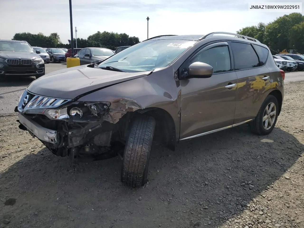 2009 Nissan Murano S VIN: JN8AZ18WX9W202951 Lot: 71603944