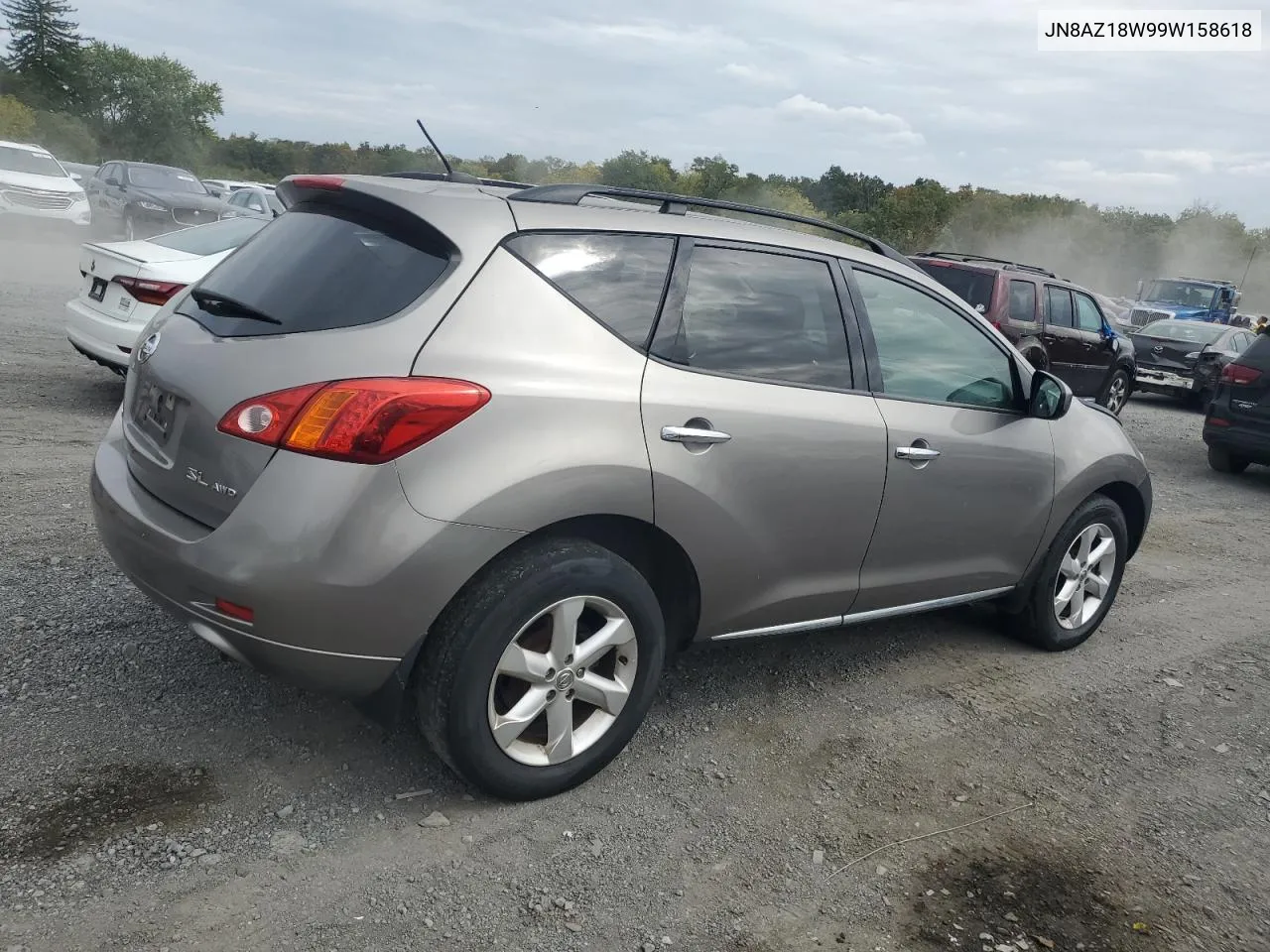 2009 Nissan Murano S VIN: JN8AZ18W99W158618 Lot: 72076094