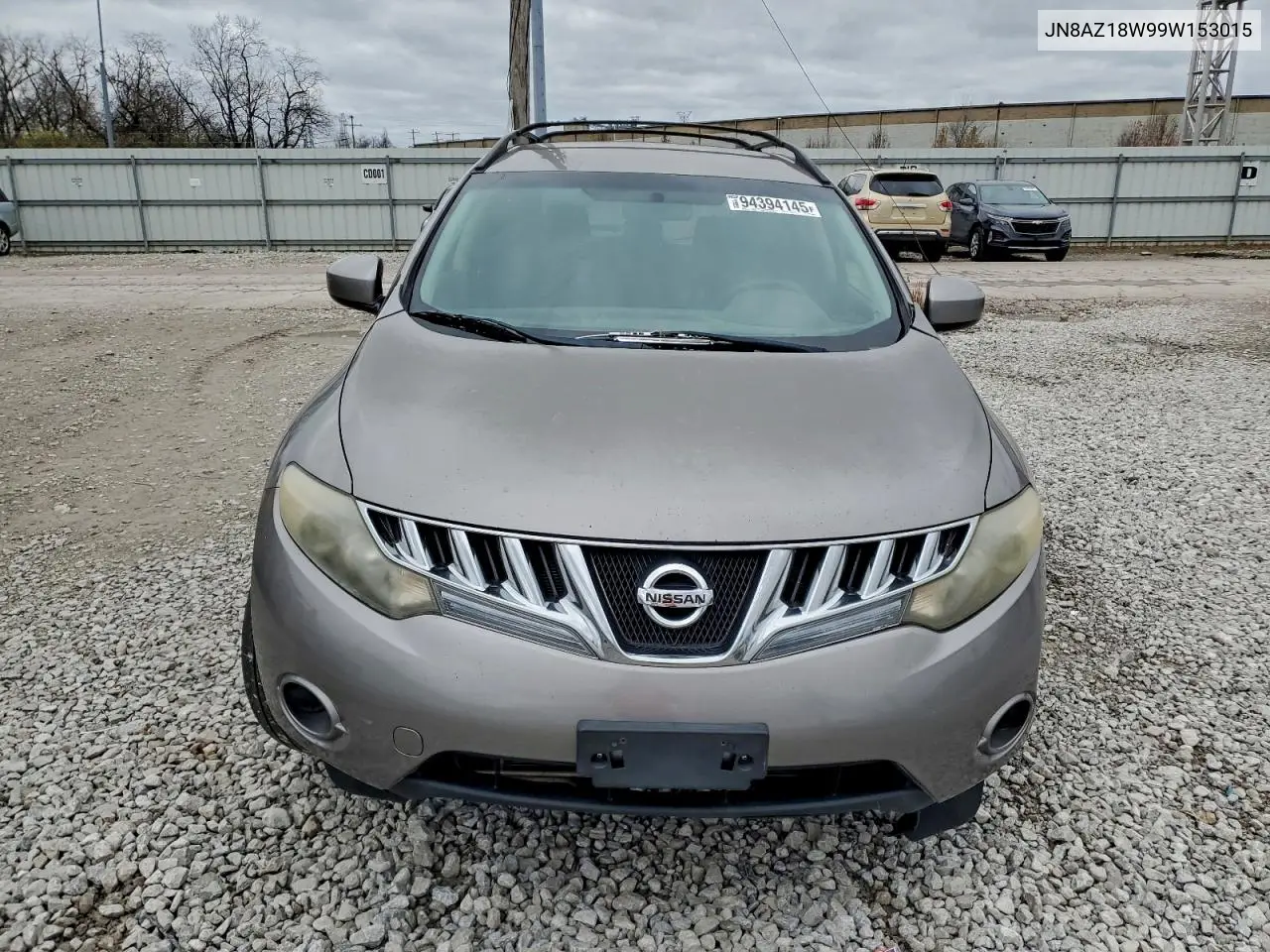 JN8AZ18W99W153015 2009 Nissan Murano S