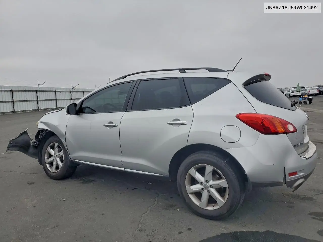 JN8AZ18U59W031492 2009 Nissan Murano S