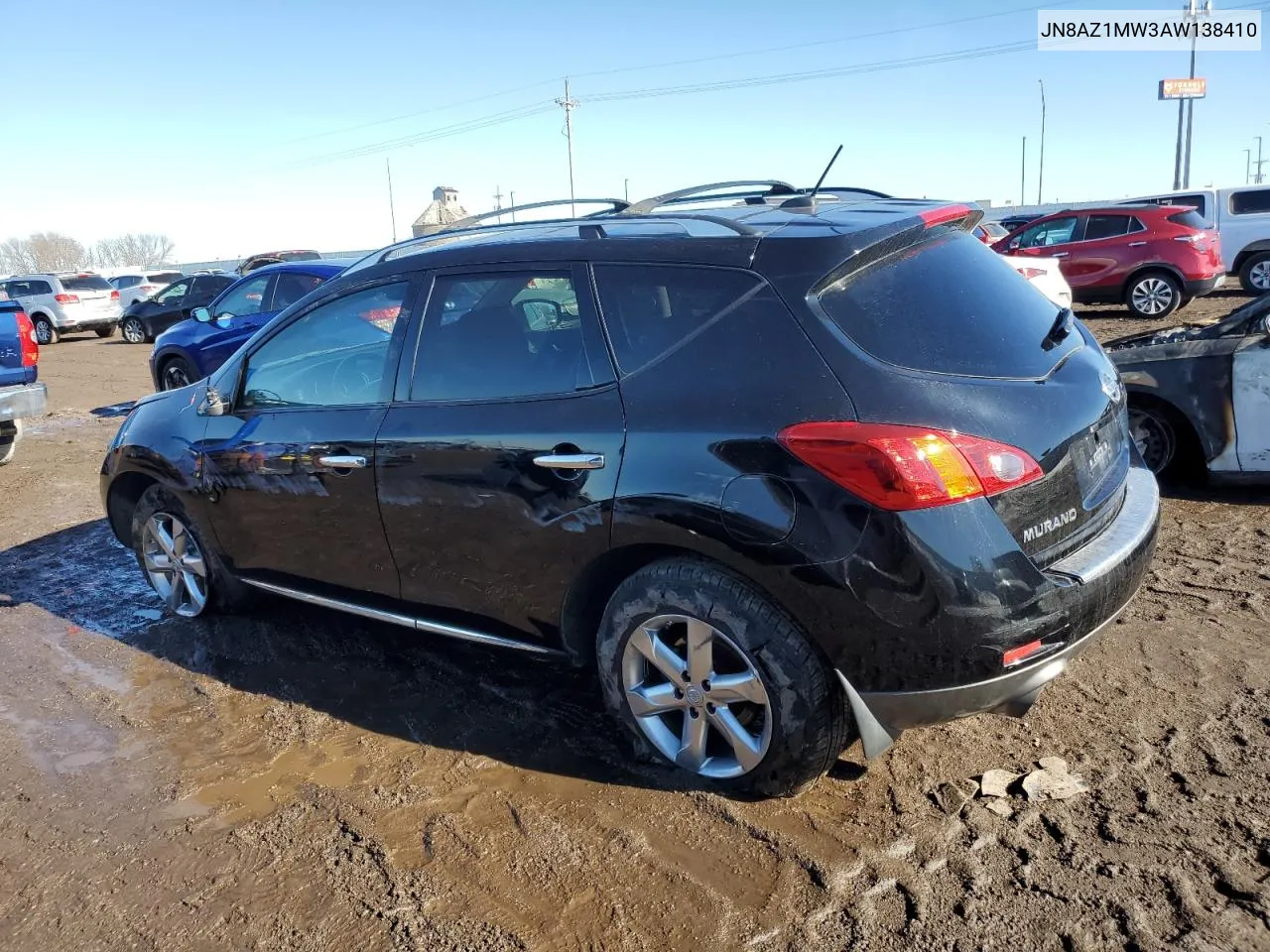 2010 Nissan Murano S VIN: JN8AZ1MW3AW138410 Lot: 38888614