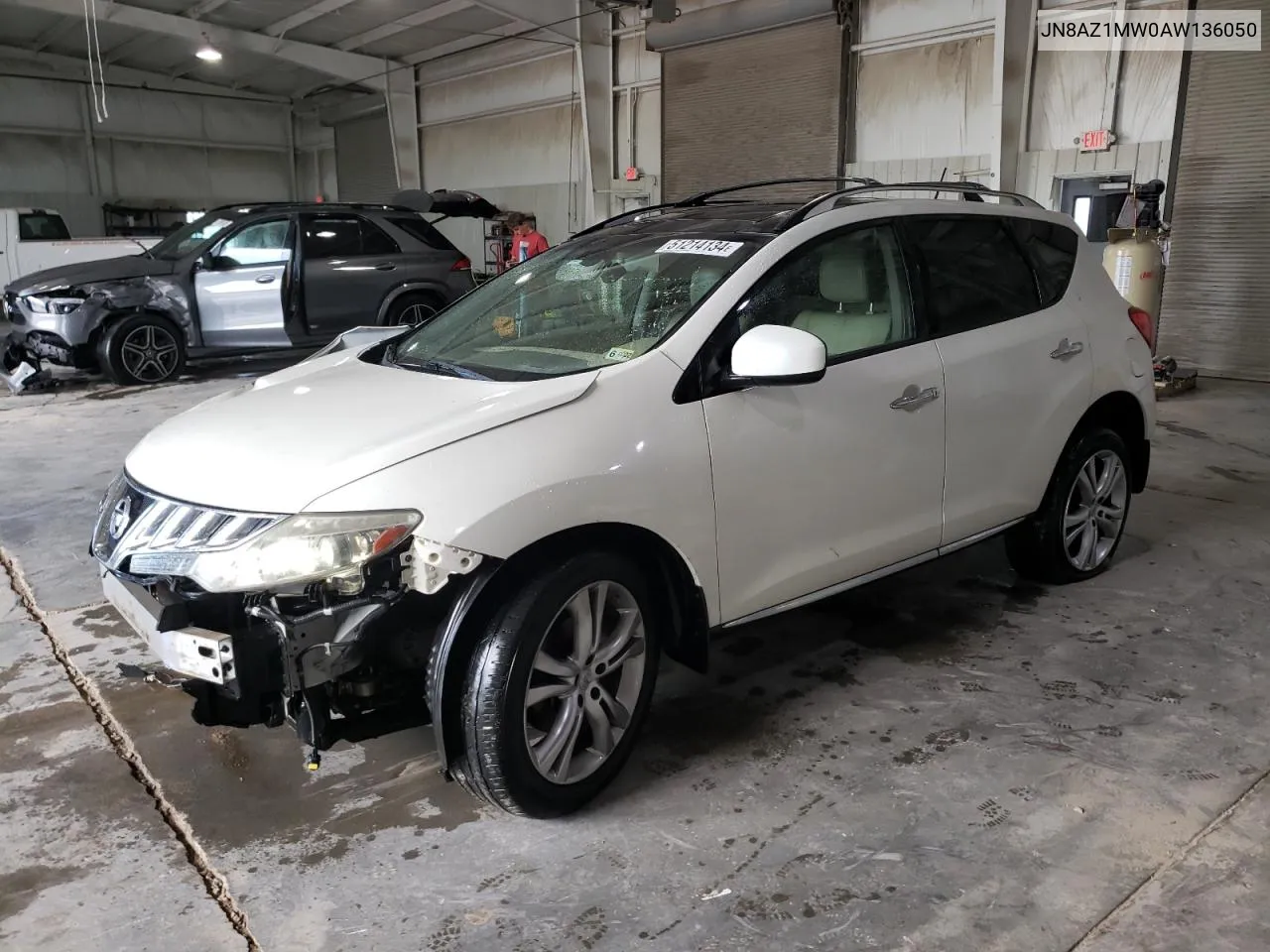 2010 Nissan Murano S VIN: JN8AZ1MW0AW136050 Lot: 56939964