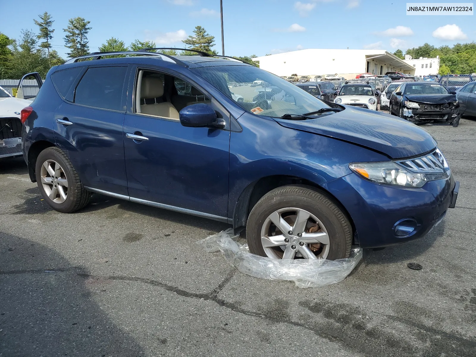 2010 Nissan Murano S VIN: JN8AZ1MW7AW122324 Lot: 57435424