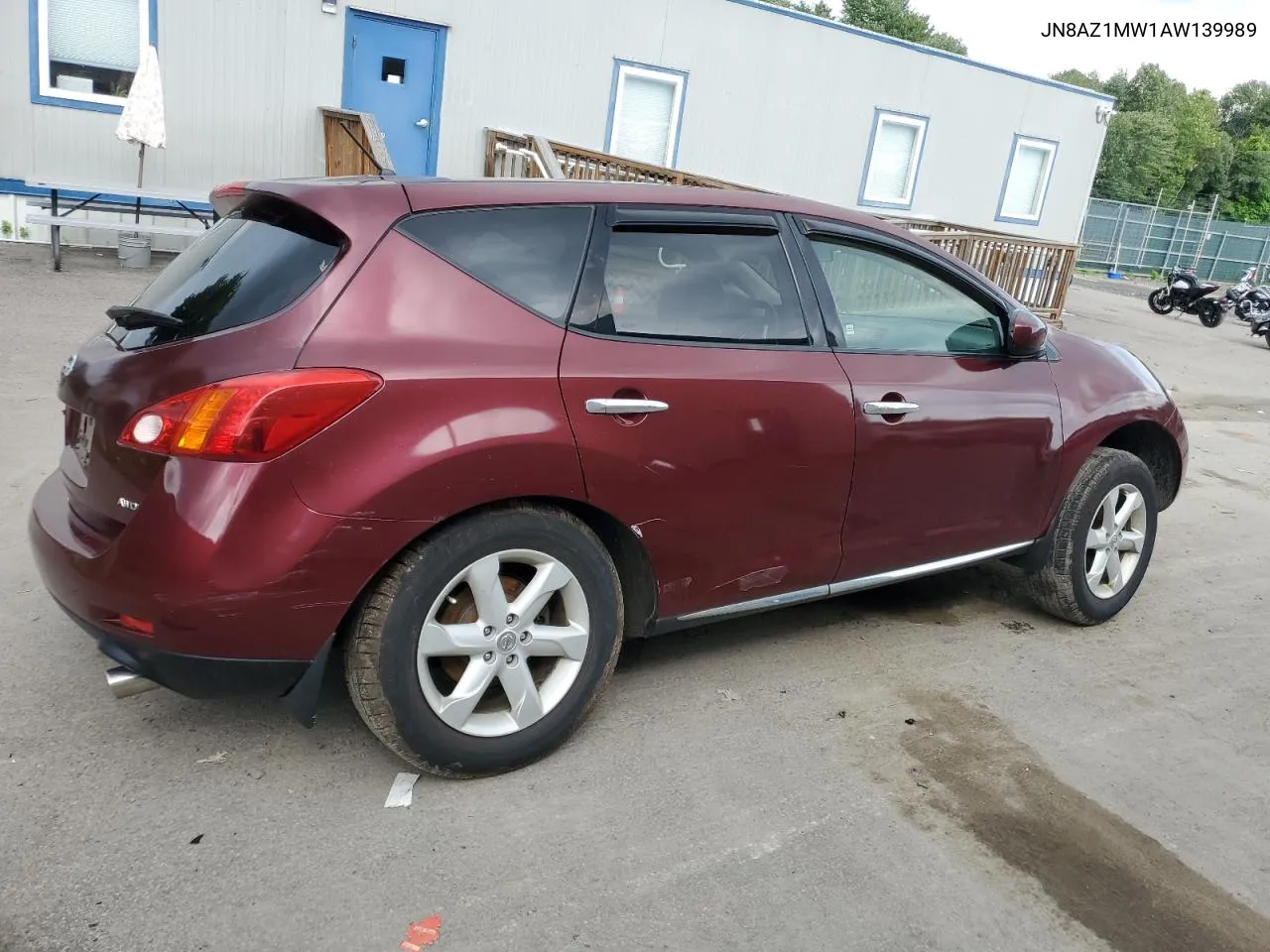 2010 Nissan Murano S VIN: JN8AZ1MW1AW139989 Lot: 63848094