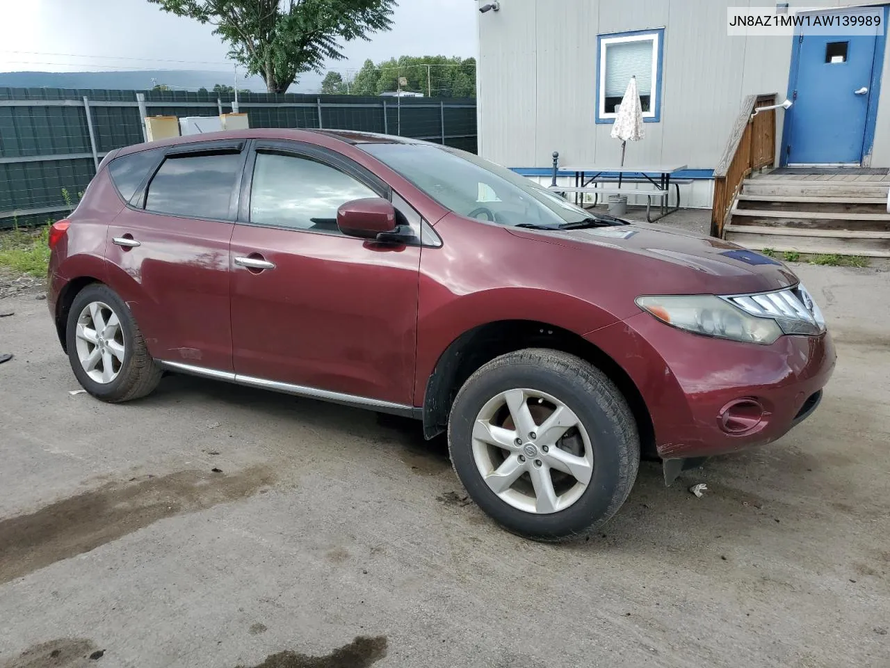 2010 Nissan Murano S VIN: JN8AZ1MW1AW139989 Lot: 63848094