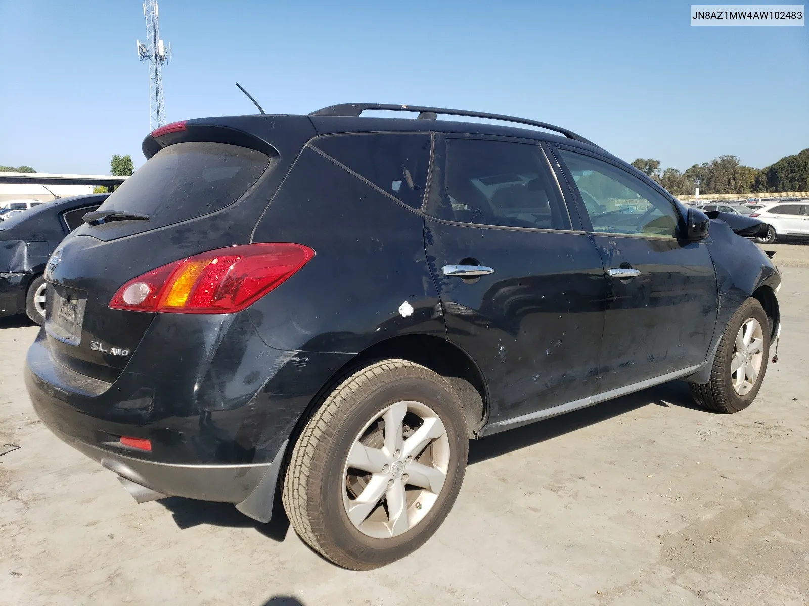 2010 Nissan Murano S VIN: JN8AZ1MW4AW102483 Lot: 64320504