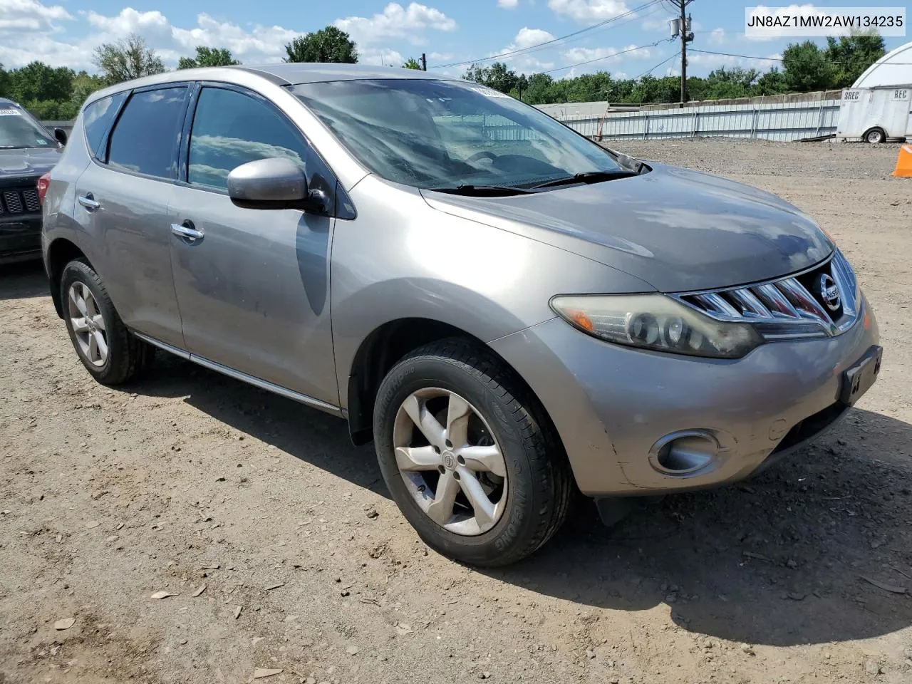 2010 Nissan Murano S VIN: JN8AZ1MW2AW134235 Lot: 66165894