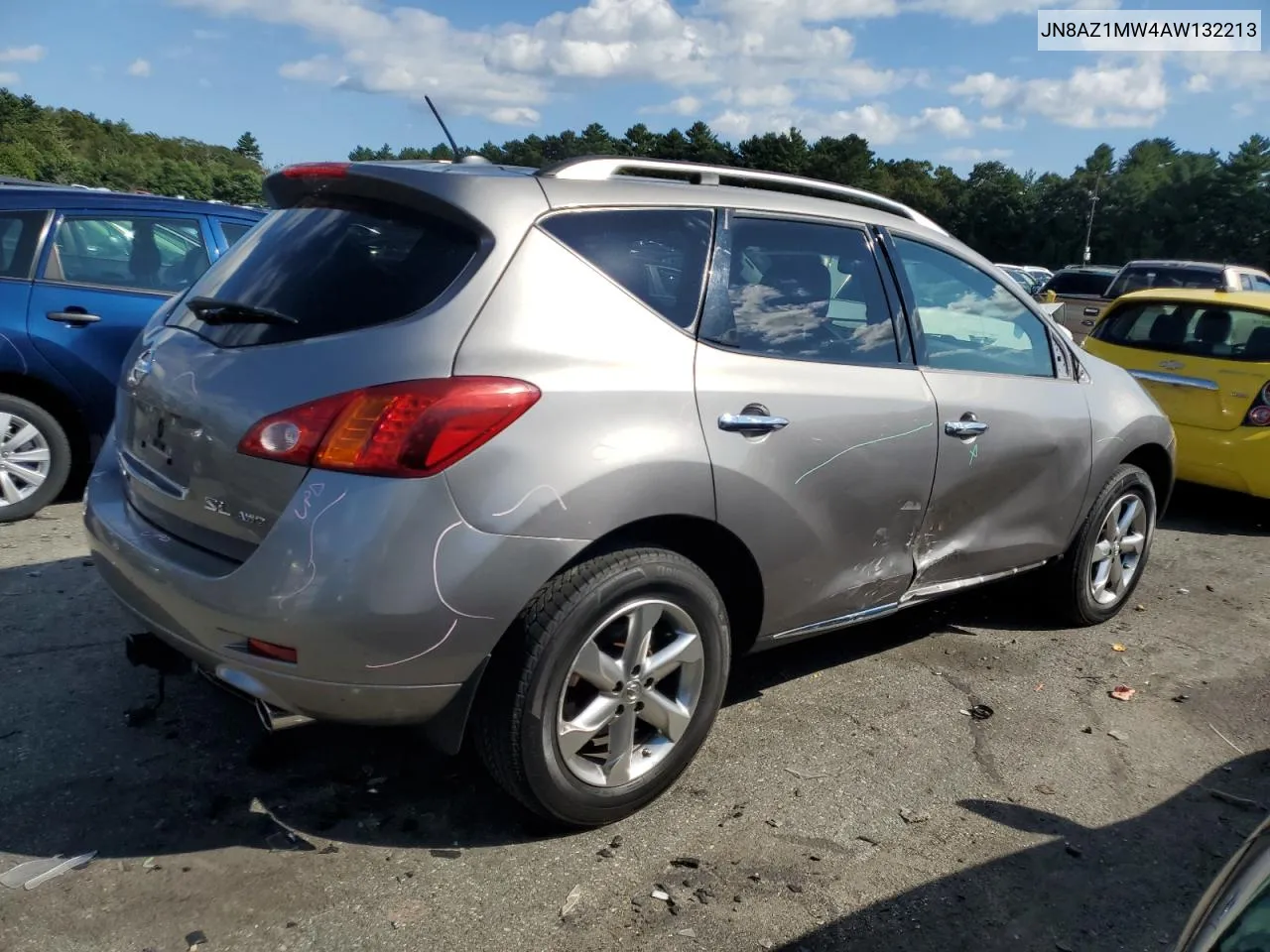 2010 Nissan Murano S VIN: JN8AZ1MW4AW132213 Lot: 69429704