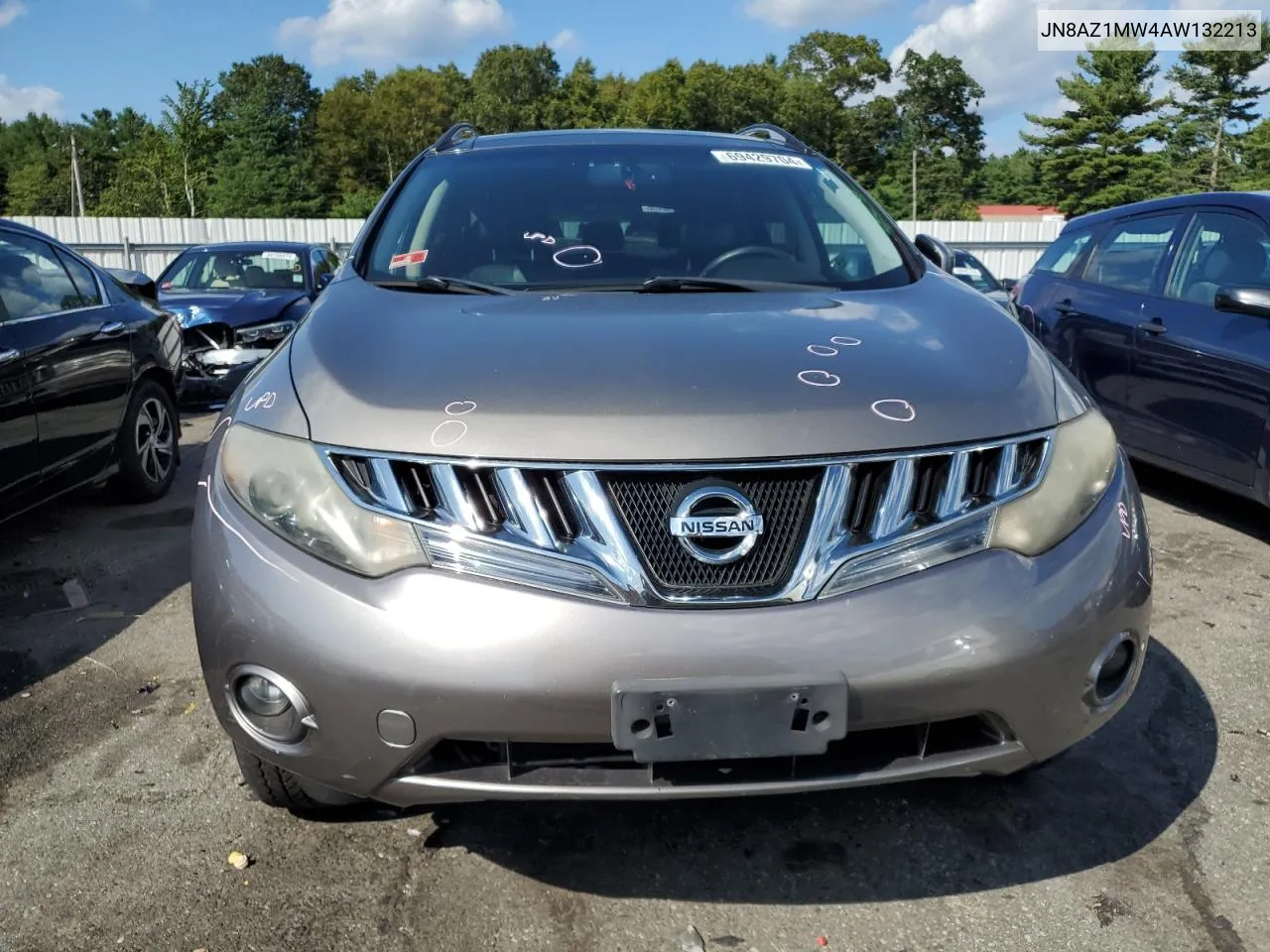 2010 Nissan Murano S VIN: JN8AZ1MW4AW132213 Lot: 69429704