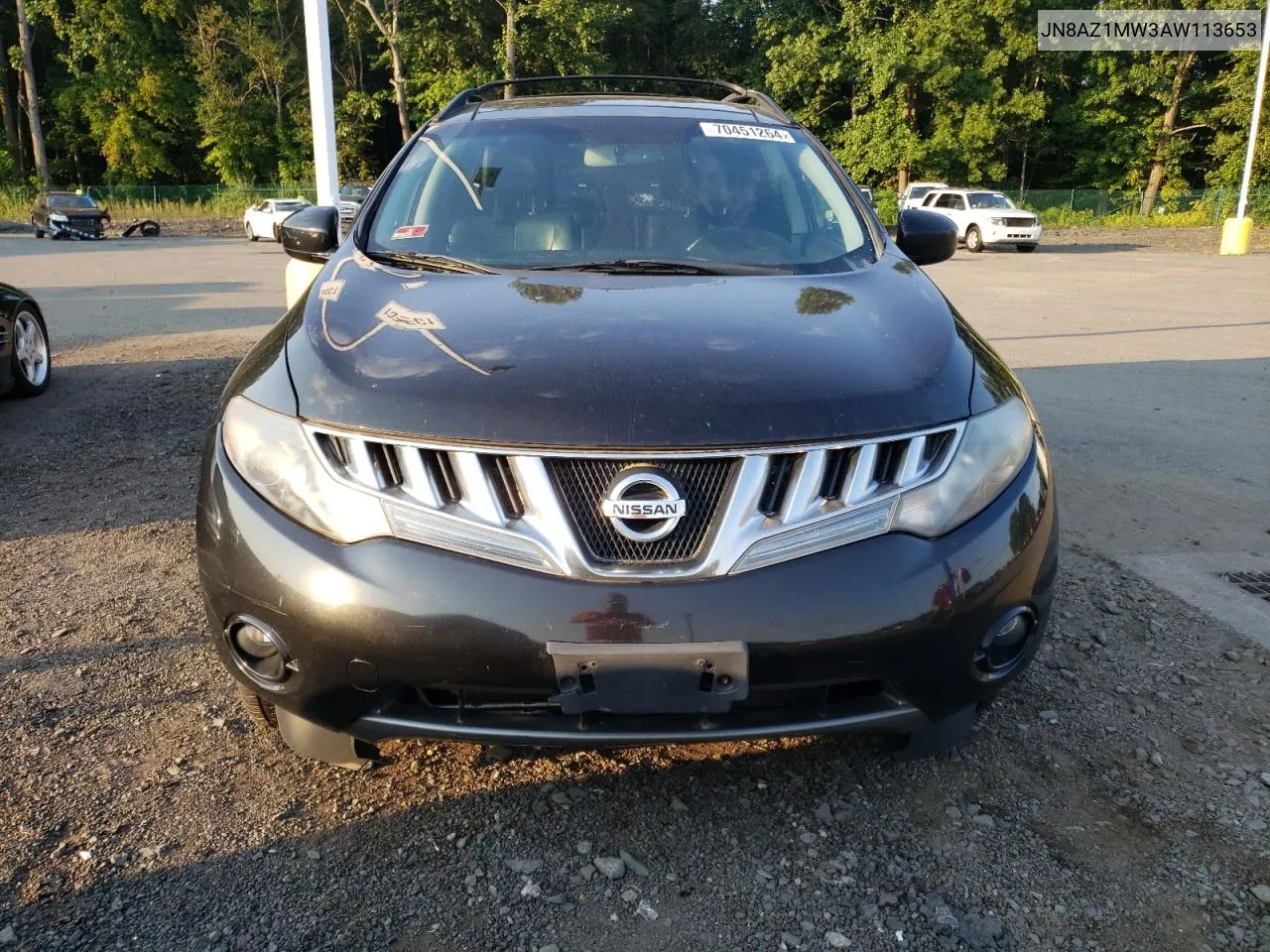 2010 Nissan Murano S VIN: JN8AZ1MW3AW113653 Lot: 70451264