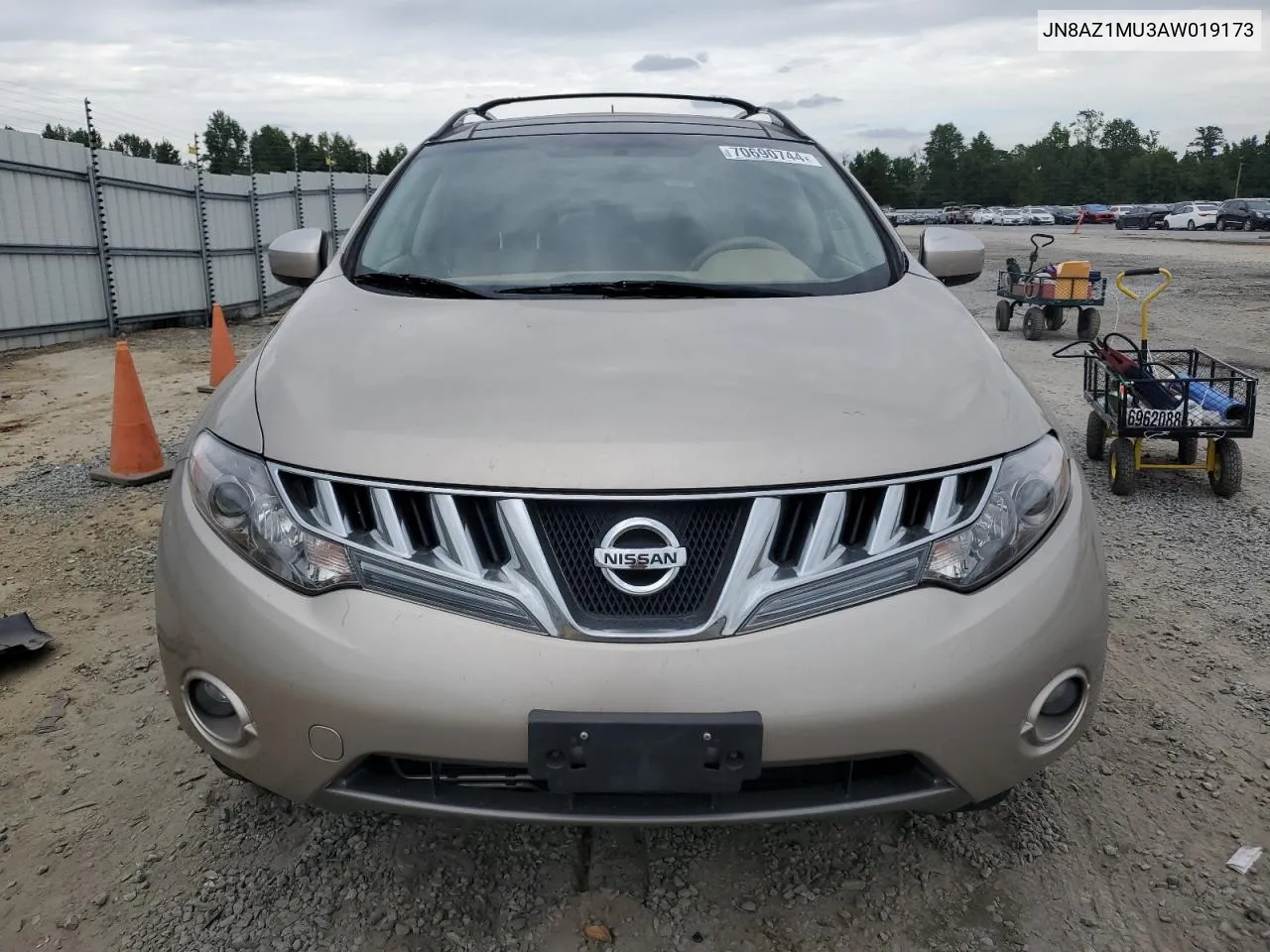 2010 Nissan Murano S VIN: JN8AZ1MU3AW019173 Lot: 70690744