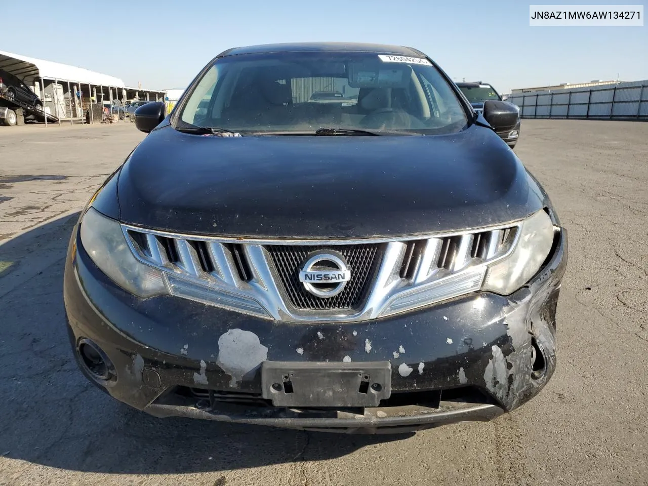 2010 Nissan Murano S VIN: JN8AZ1MW6AW134271 Lot: 72604254