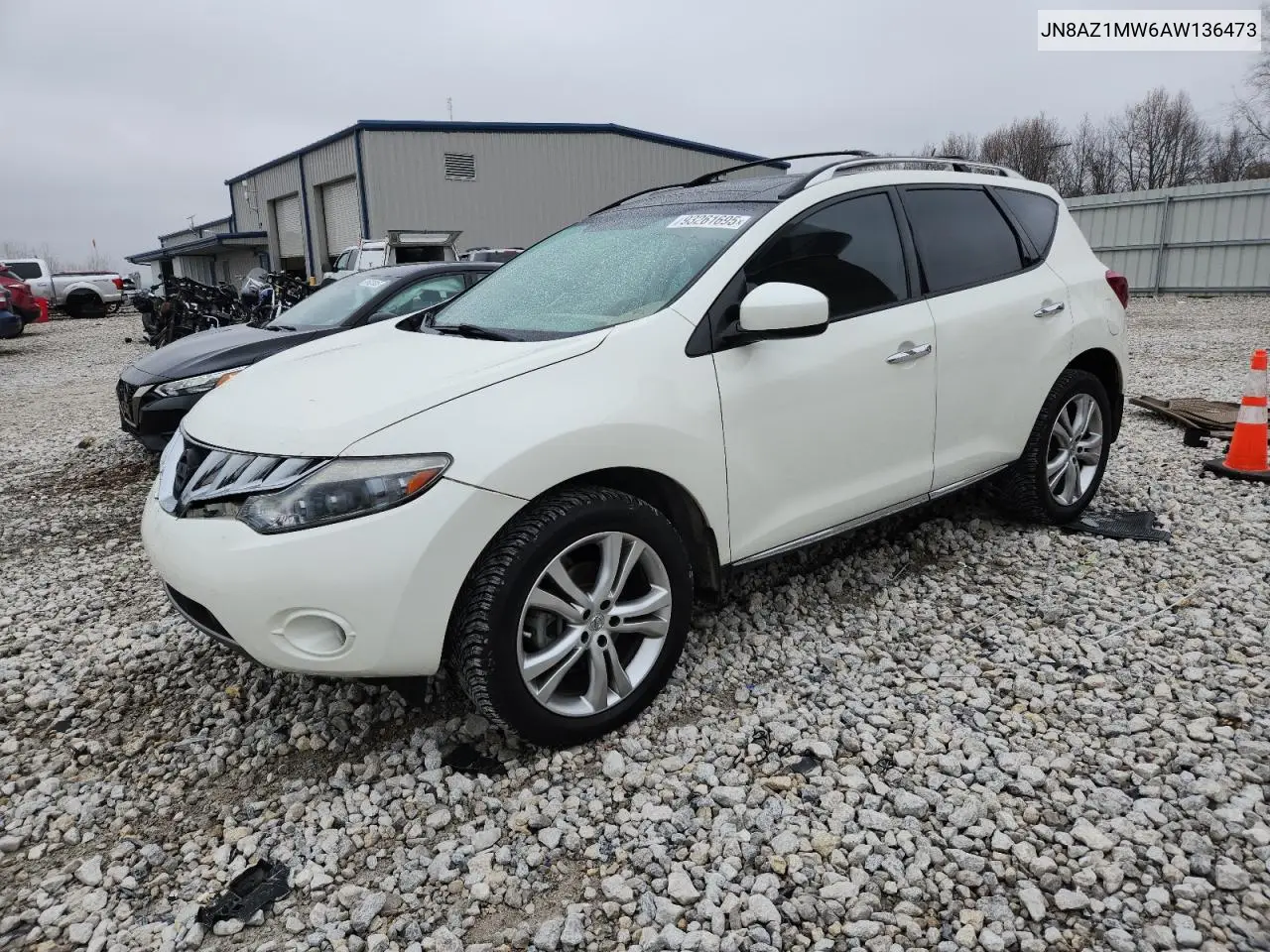 JN8AZ1MW6AW136473 2010 Nissan Murano S