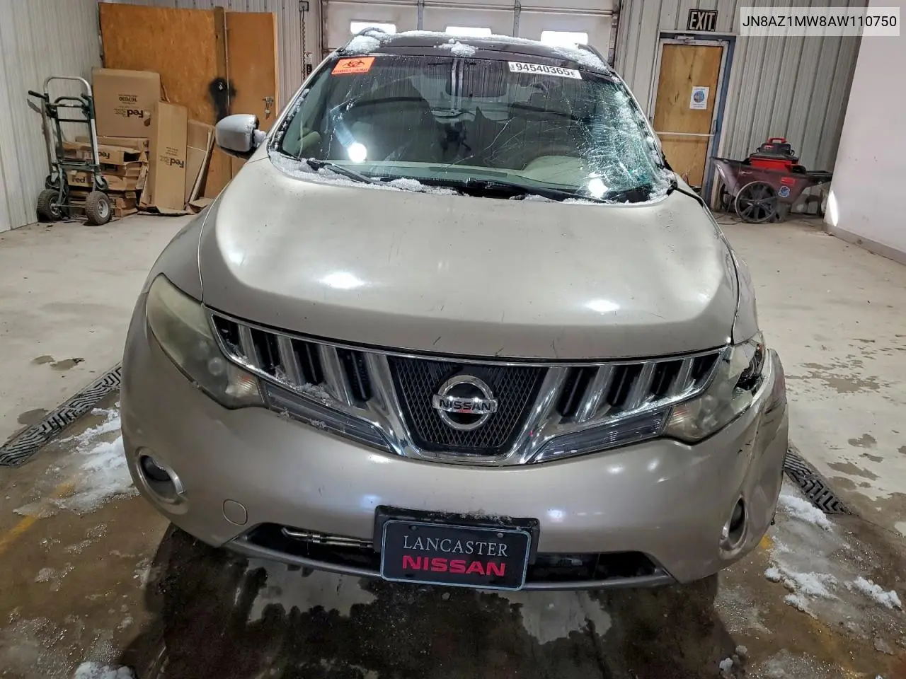 JN8AZ1MW8AW110750 2010 Nissan Murano S